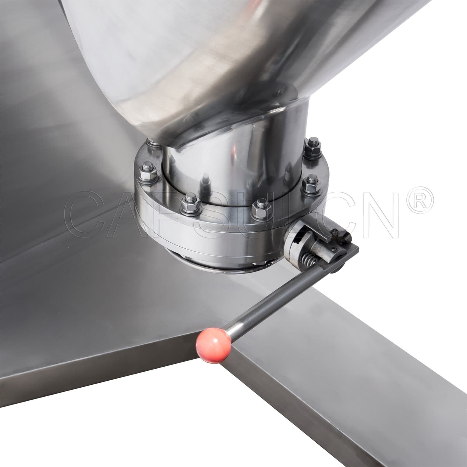 v blender discharge valve